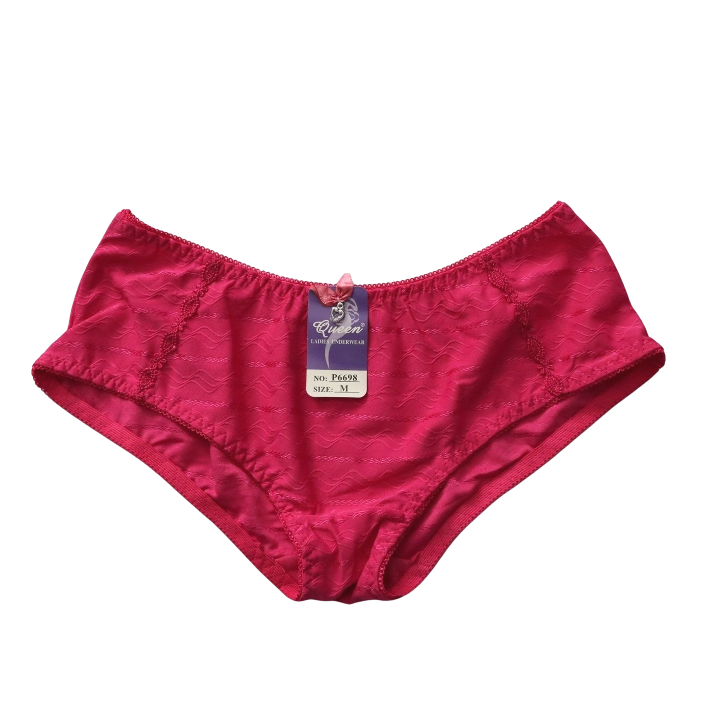 Queen Pink Lace Elastic Sexy Cheeky Flirty Intimates Ladies Underwear Medium
