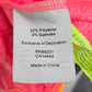 MPG Pink Orange Gray Racerback Sports Activewear Support Bra Tank Top Small