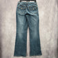 026. LA Blues Straight Leg Medium Wash Cotton Denim Pants Jeans 12