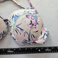Floral Pink Y2K Beach Vacation Resort Crisscross Shade &amp; Shore Bikini Top 36D