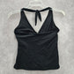 La Blanca Black Halter Tie Swimwear Tankini Tank Top Medium M 8