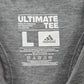 Adidas Gray Ultimate Tee Racerback Sleeveless Tank Top Large