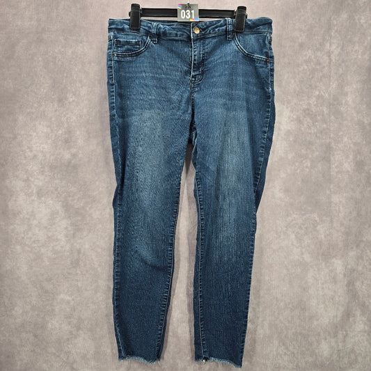 031. D. Jeans Blue Straight Skinny Denim Pants Jeans 14