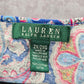 Lauren Ralph Lauren Blue Floral Ruffle Cotton Blouse Top Shirt Plus 2X
