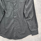 Van Heusen Black Fitted Button Down Long Sleeve Mens Preppy Work Shirt Large