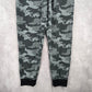 Fruit of the Loom Gray Athletic Camo Jogger Track Trousers Sweat Pants M Medium