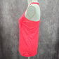 Danskin Now Pink Semi Fitted Stripe Activewear Racerback Tank Top Small