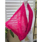 Pink Lattice Raw Edged Y2K 90s Infinity Scarf OSFM