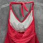 Venus Pink Halter Padded Swimwear Swimsuit Tankini Tank Top Medium M 10