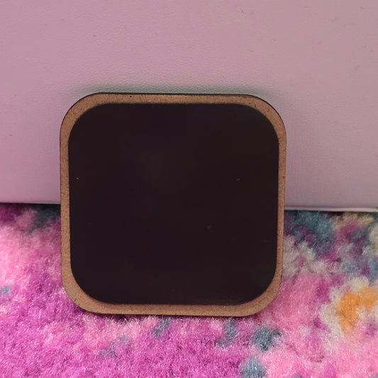 Treat Yourself with Kindness Rainbow Handmade Square Refrigerator Magnet