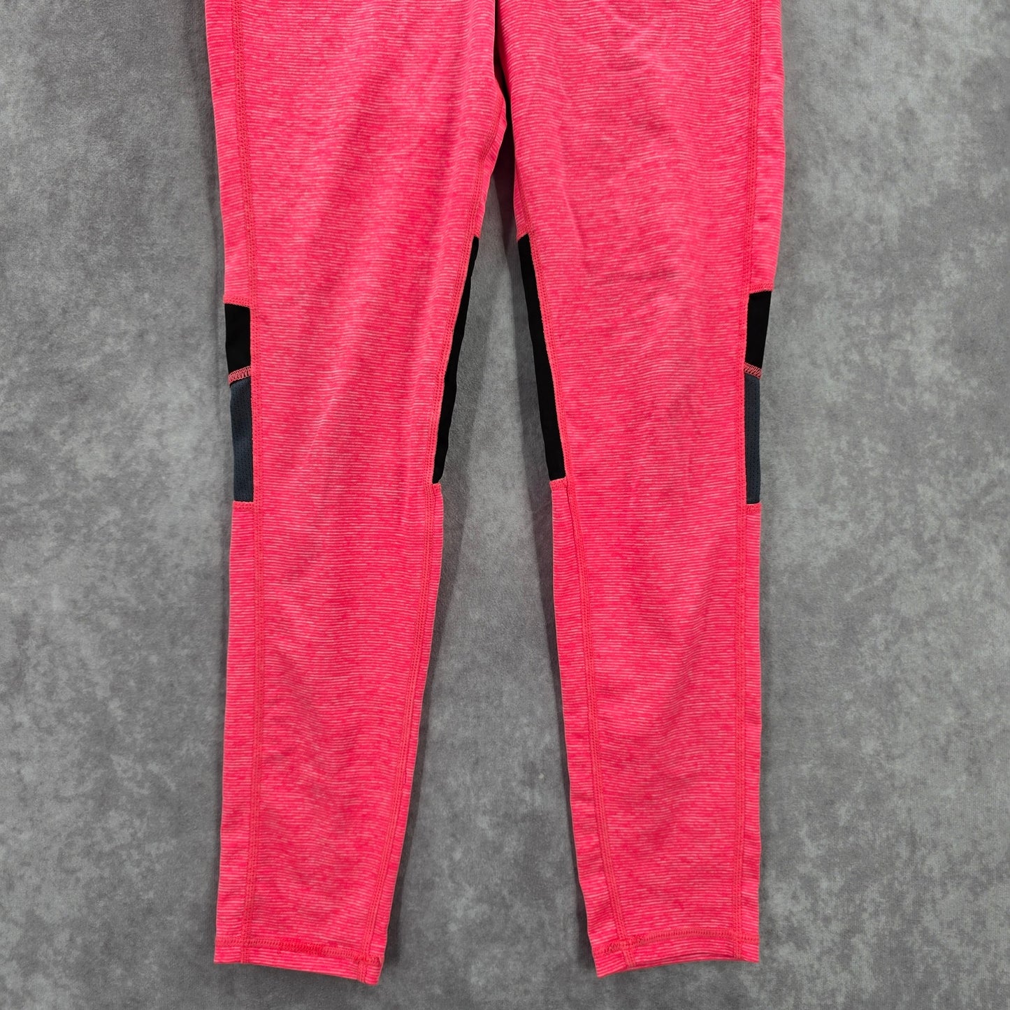 Xersion Pink Black Skinny Stretch Pants Bottoms Ankle Leggings M Medium 10 12