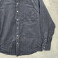 Eighty Eight Blue Long Sleeve Polka Dot Button Down Mens Shirt Cotton Small