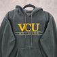 Jansport Black Sweatshirt Cotton Fleece VCU Medicine Hoodie XS Extra Small