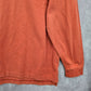 Ashworth EzTech Orange Long Sleeve Polo Cotton Pullover Sweater XL Extra Large