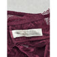Maroon Red Lace Panty Dainty Whimsy Sexy Goth Fairy Coquette Bridal Size 18