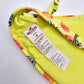 Hollister Yellow Pineapple Padded Adjustable Strap Bikini Top Swimwear Small