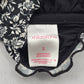 Xhilaration Black Floral Ruffle Beach Tie Bra Bikini Bralette Swim Top S Small