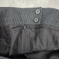 Ann Taylor Navy Blue Stripe Vintage Flare Knee Length Executive Skirt Plus 14