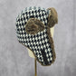 Mudd Black Aviator Trapper Fux Houndstooth Earmuff Buckle Pilot Cap Bucket Hat