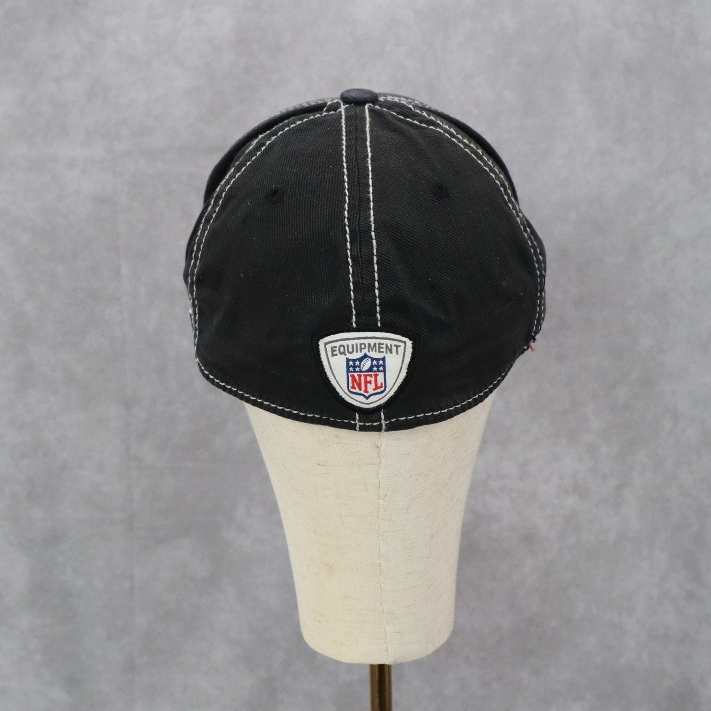 Reebok Onfield Black Red Arizona Cardinals Stitch Fitted Baseball Cap Hat S/M