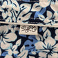 Syko Blue White Floral Board Swim Beach Pants Shorts Small S 7