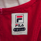 Fila White Red Pink Muscle Tee Tank Sleeveless Activewear Sportswear Top Small