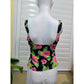 Jantzen Black Floral Tropical Sleeveless Tank Top Medium 8