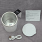 Magnetic Self Stirring Coffee Mug Cup Rechargeable Automatic Mixing LCD White