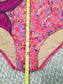 Pink Floral High Cheeky Beach Resort Vacation Swimsuit Bikini Bottoms Plus 1X