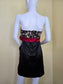 Black Party Animal Print Flower Y2K Mini Formal Prom Sexy Youth 7 Small Dress