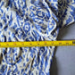 Chico's Blue Open Front 3/4 Sleeve Studded Animal Linen Preppy Jacket 1 Medium