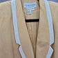 Yellow Y2K Vintage Executive Work Office Preppy Academia Blazer Jacket 12P