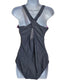 Black Zip Crisscross One Piece Swimsuit Beach Resort Vacation Everlast Sport 12