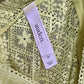 Yellow Lace Crop Y2K Auden Unlined Long Line Plunge Tank Top Bralette Small