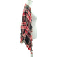 Candie's Plaid Triangle Fringe Reversible Floral Wrap Y2K Scarf Shawl OS