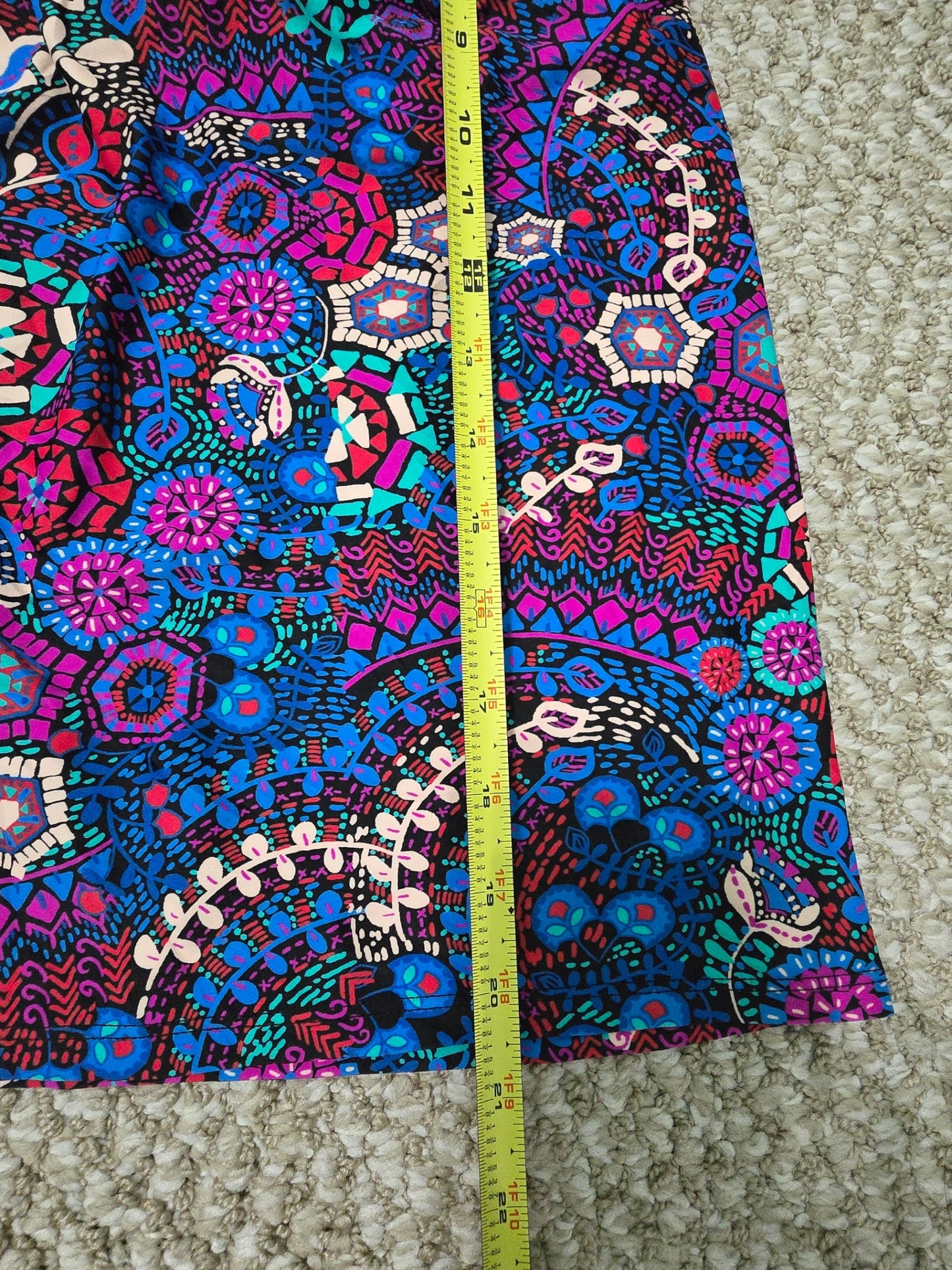 Floral Multicolor Beach Resort Vacation Swimsuit Cover Up Tankini Top Plus 18