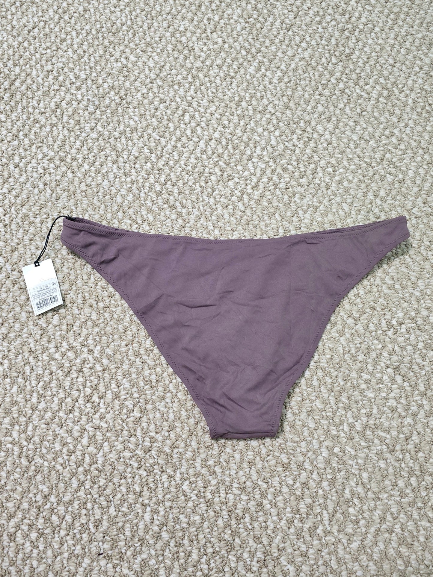 Purple High Leg Extra Cheeky Beach Resort Vacation Swimsuit Bikini Bottom XL