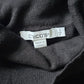 Black Geometric Turtleneck Long Sleeve Preppy Resort Chico's Sweater 1 Medium
