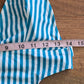 Blue Stripes One Piece Swimsuit Y2K 90s Cutout Beach Resort Vacation Cupshe XL