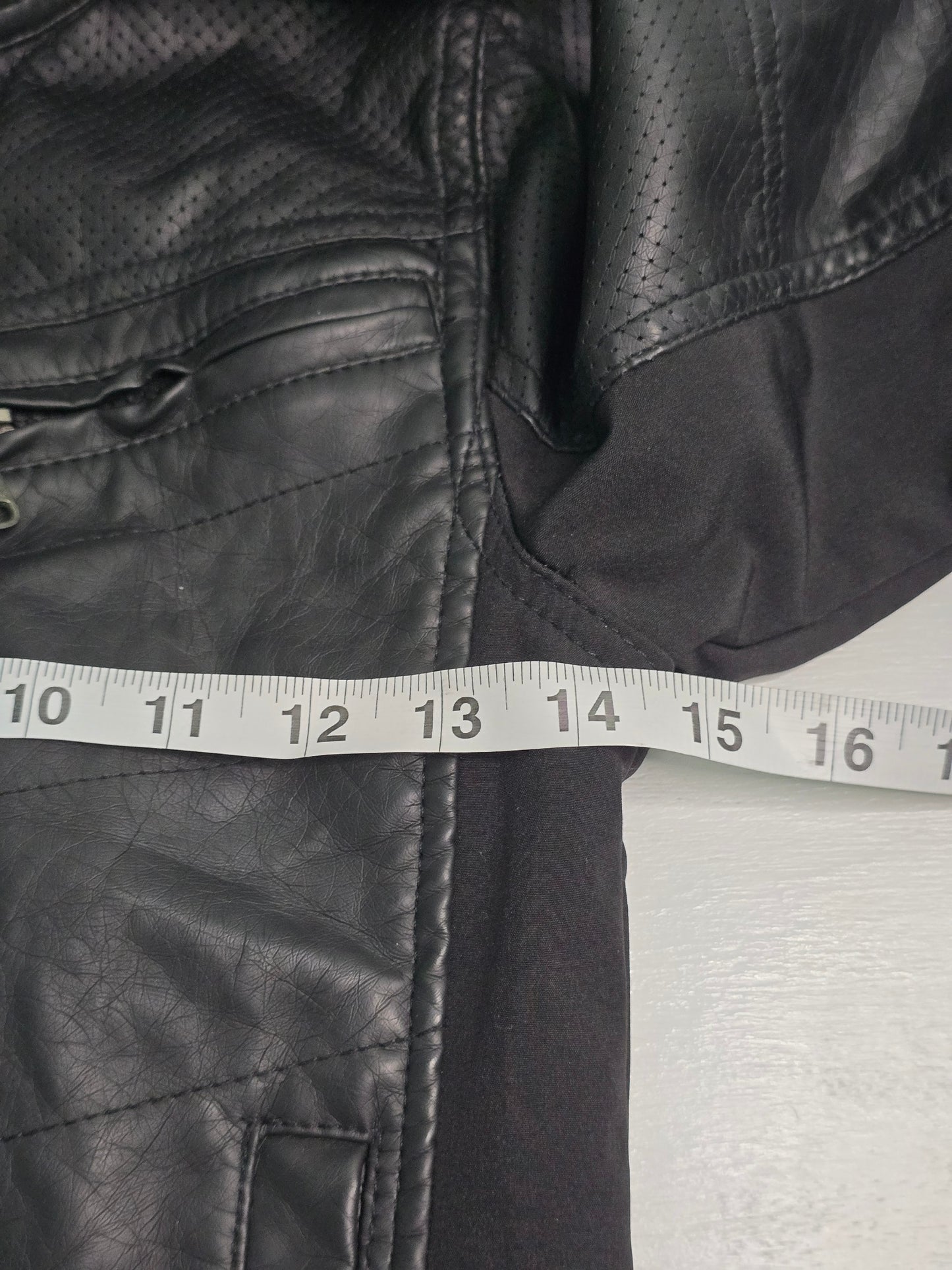 Moto Biker Rock & Roll Punk Goth Grunge Y2K Hood Zip Boys Faux Leather Jacket 7