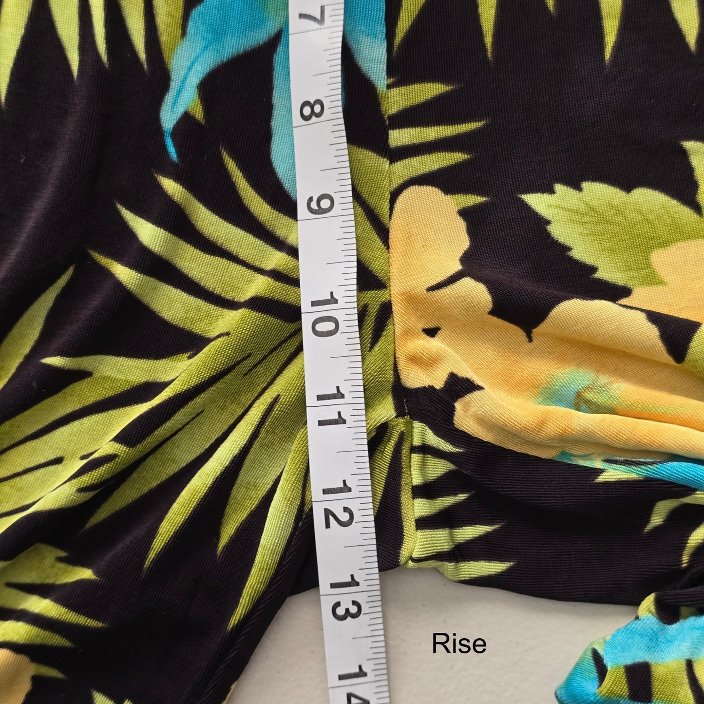 Tropical Floral Vacation Y2K Beach Resort Wide Leg French Laundry Pants Small