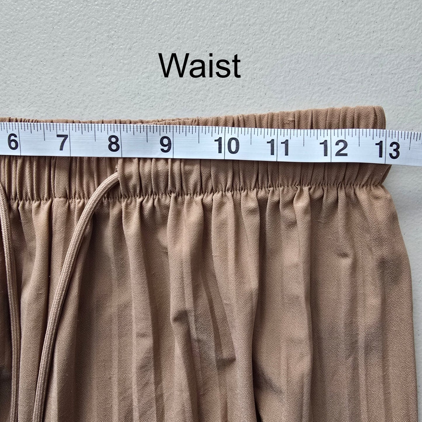 Brown Wide Leg Accordion Beach Resort Flowy Vacation Lock &amp; Love Pants Small