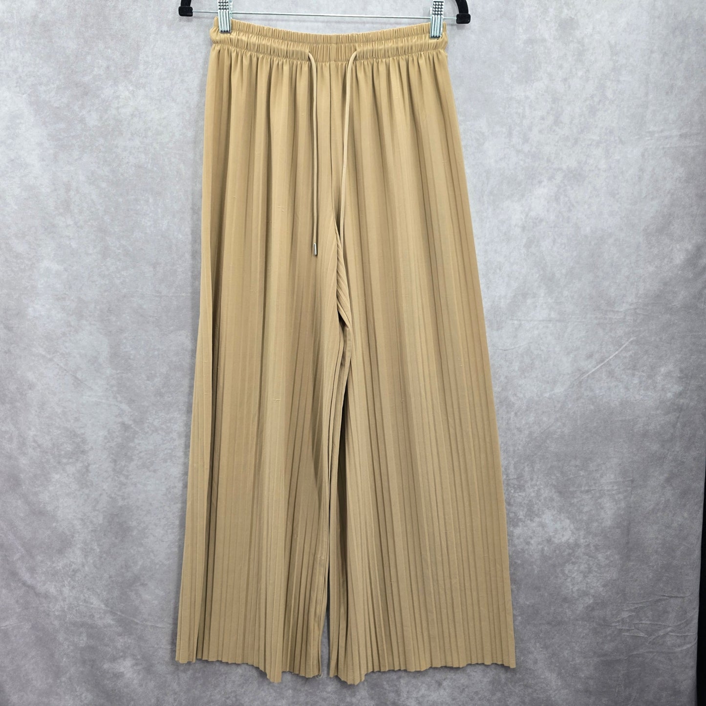 Brown Wide Leg Accordion Beach Resort Flowy Vacation Lock &amp; Love Pants Small