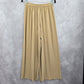 Brown Wide Leg Accordion Beach Resort Flowy Vacation Lock &amp; Love Pants Small