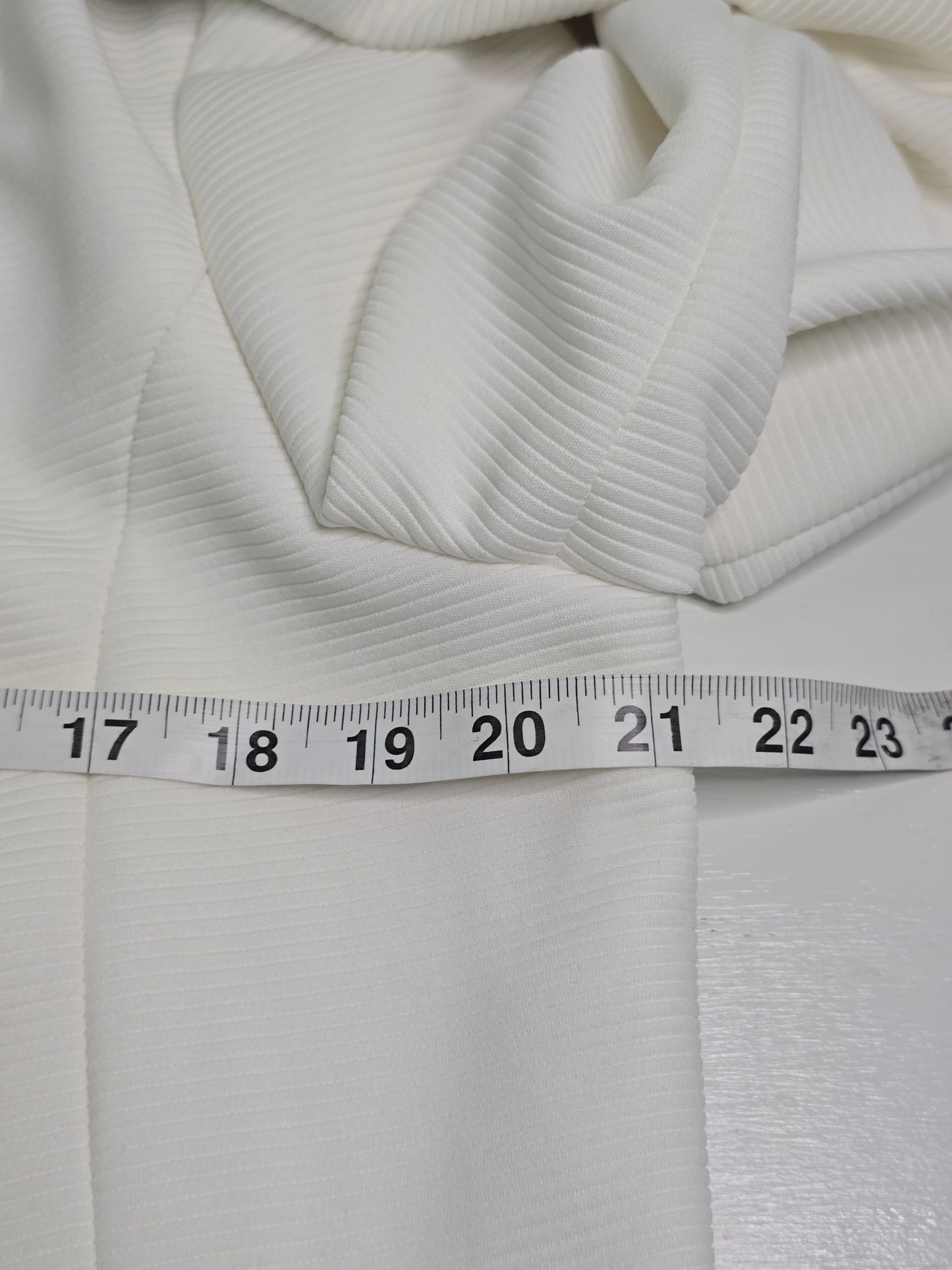 White Blazer Coat Investments Striped Preppy Minimalist Derby Wedding Plus 14