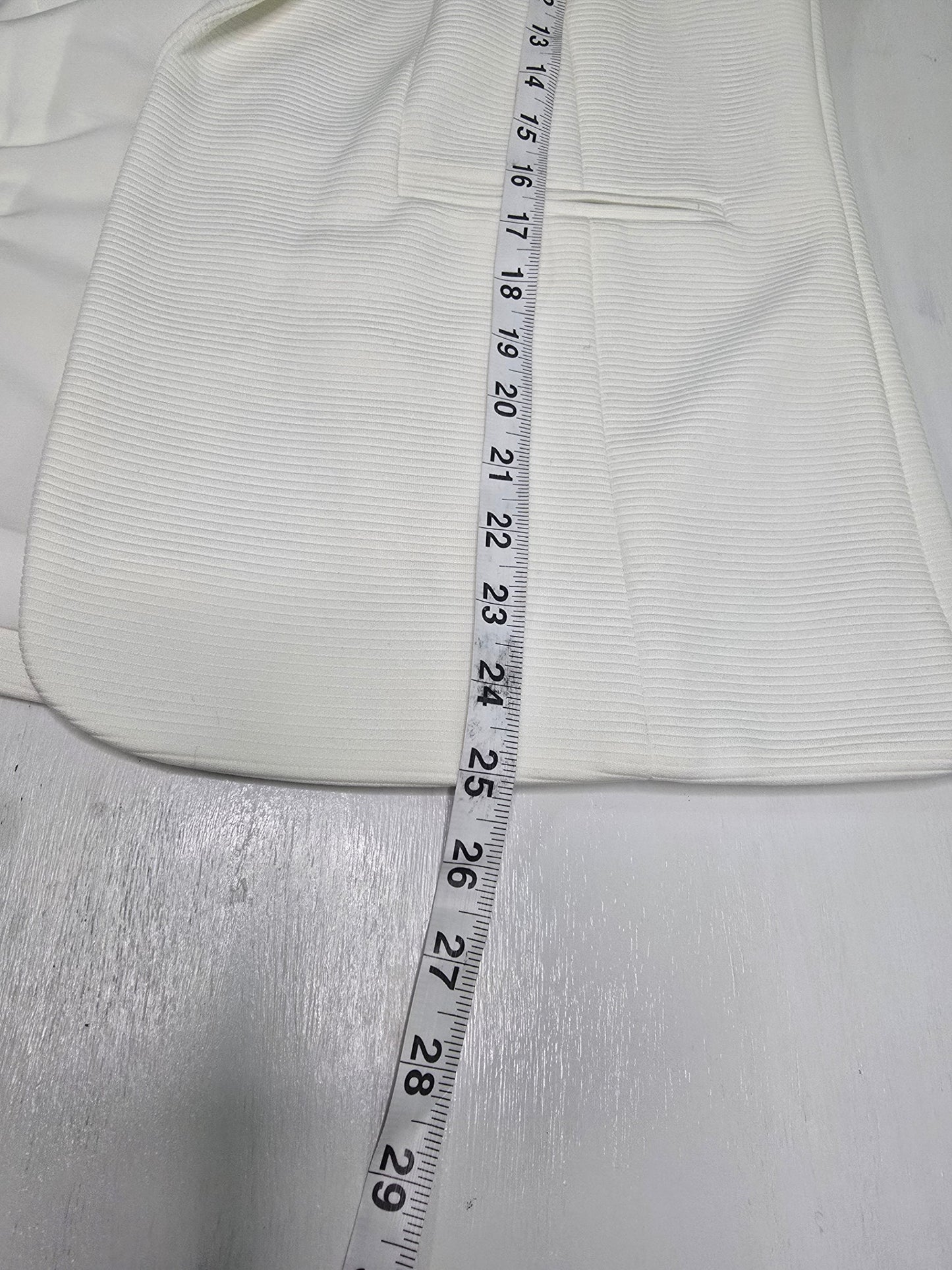 White Blazer Coat Investments Striped Preppy Minimalist Derby Wedding Plus 14