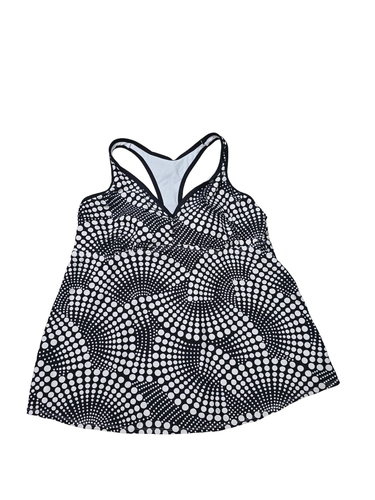 Polka Dot Racerback Liz Lange Maternity Swimsuit Coverup Beach Tankini Top XL