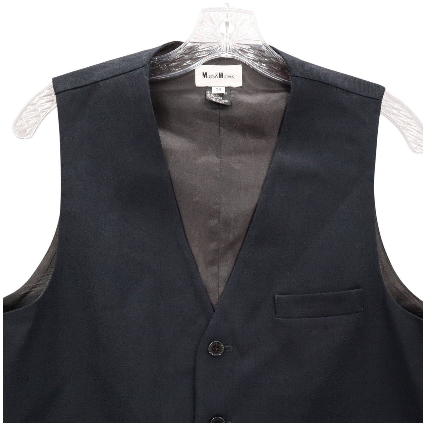 Murphy &amp; Hartelius Blue 5 Button Point Waistcoat Formal Tuxedo Suit Vest 38R