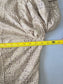 Chico's Animal Print Glam Full Zip Ruched 3/4 Sleeves Chic Cream Jacket 2 Large