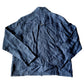 Blue Luxury Preppy Resort Costal Utility Zip Summer Linen Chico's Jacket 2 Large